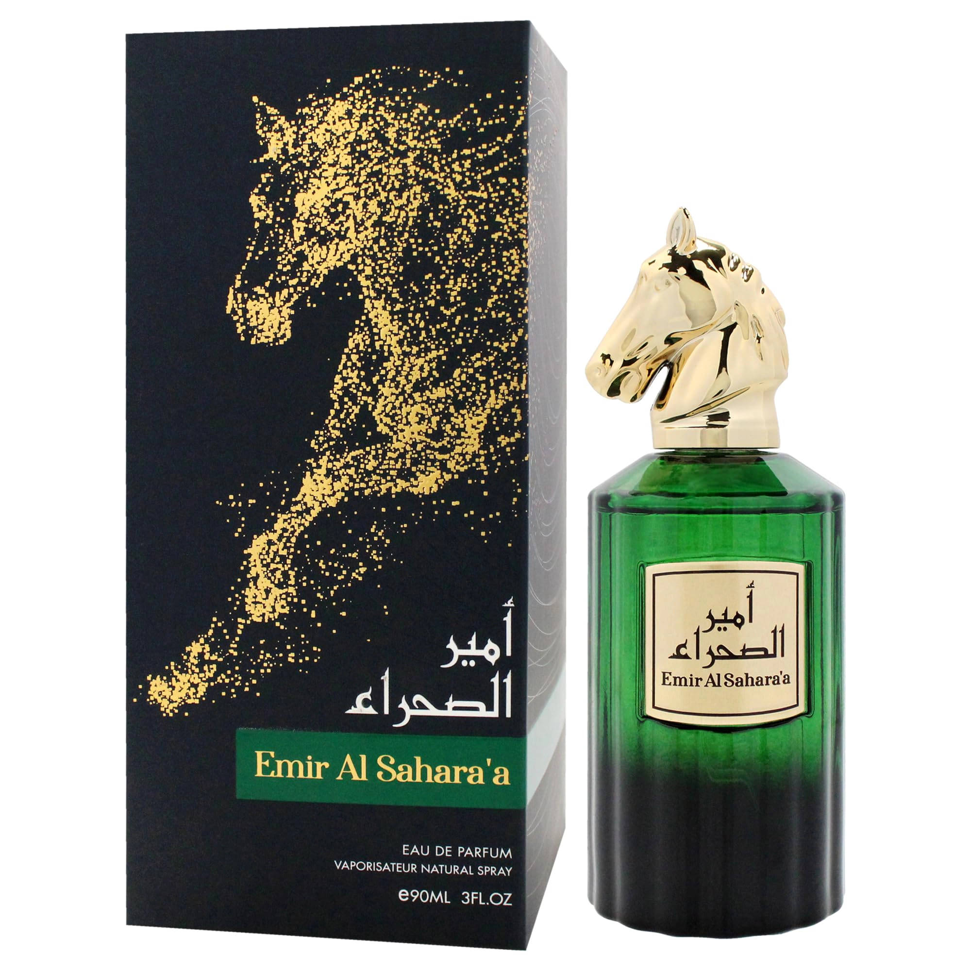 Risala Emir Al Sahara'a Eau de Parfum for Men, Woody Floral Spicy 3.0 oz Spray