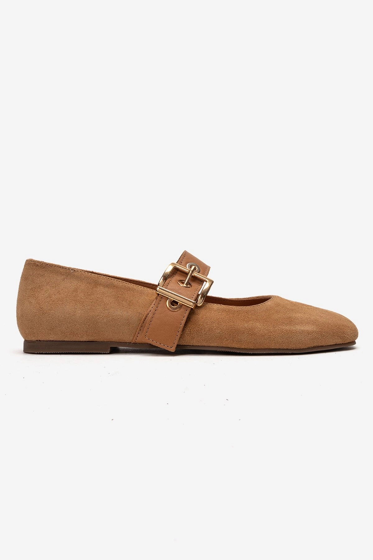 Forever & Always Womens Jonas Leather Ballet Flat