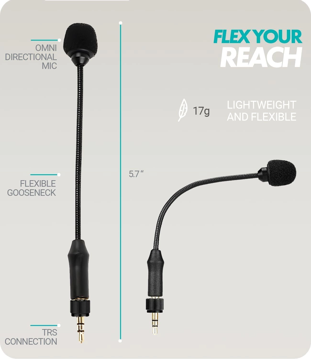 Movo MV-M101 Gooseneck Omnidirectional Lavalier Microphone