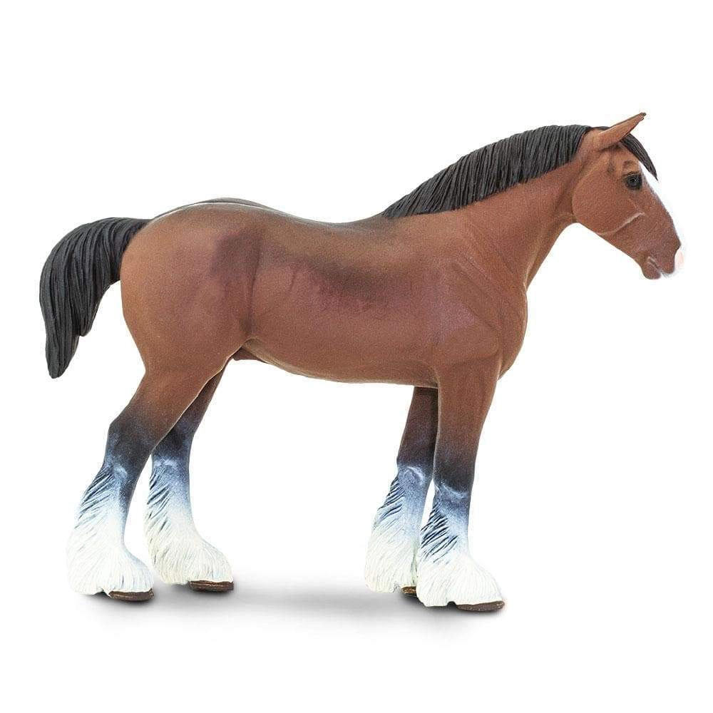 Safari Ltd. - Clydesdale Horse Kids Toy Figure