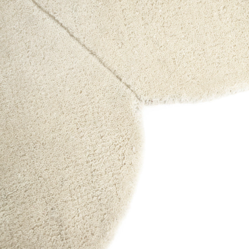 Nattiot Wool Kid'S Rug With Flower Shape Daisy