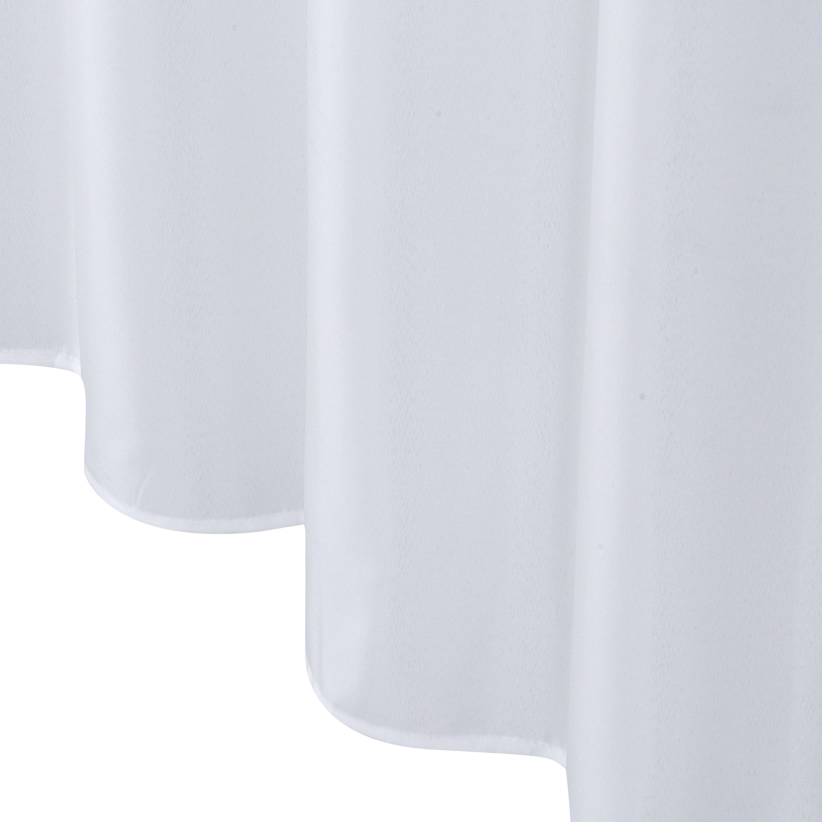 Hotel Collection XL Heavy Duty White Fabric Shower Curtain