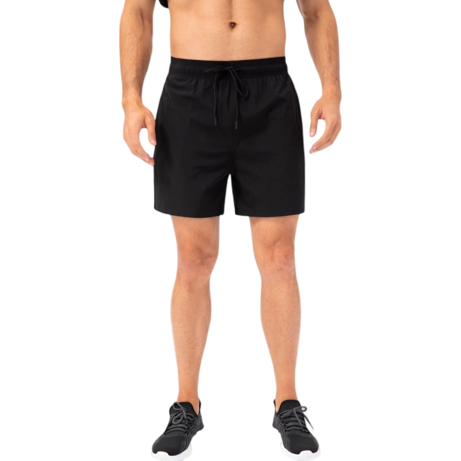 Anna-Kaci Men's Quick-Dry Athletic Shorts with Adjustable Drawstring Waist and Side Pockets