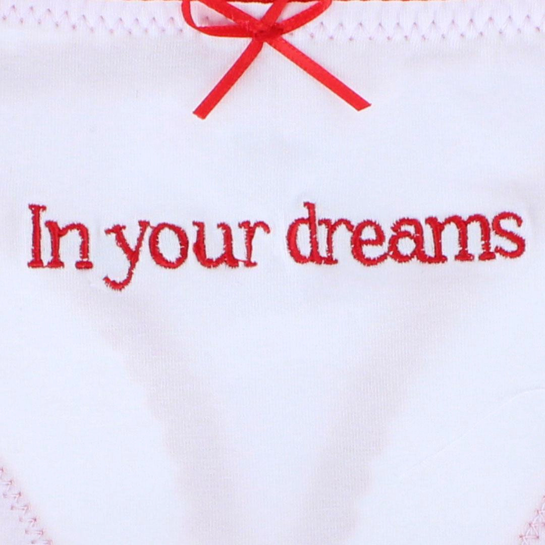 CTM Women's In Your Dreams Scallop Trim Panty