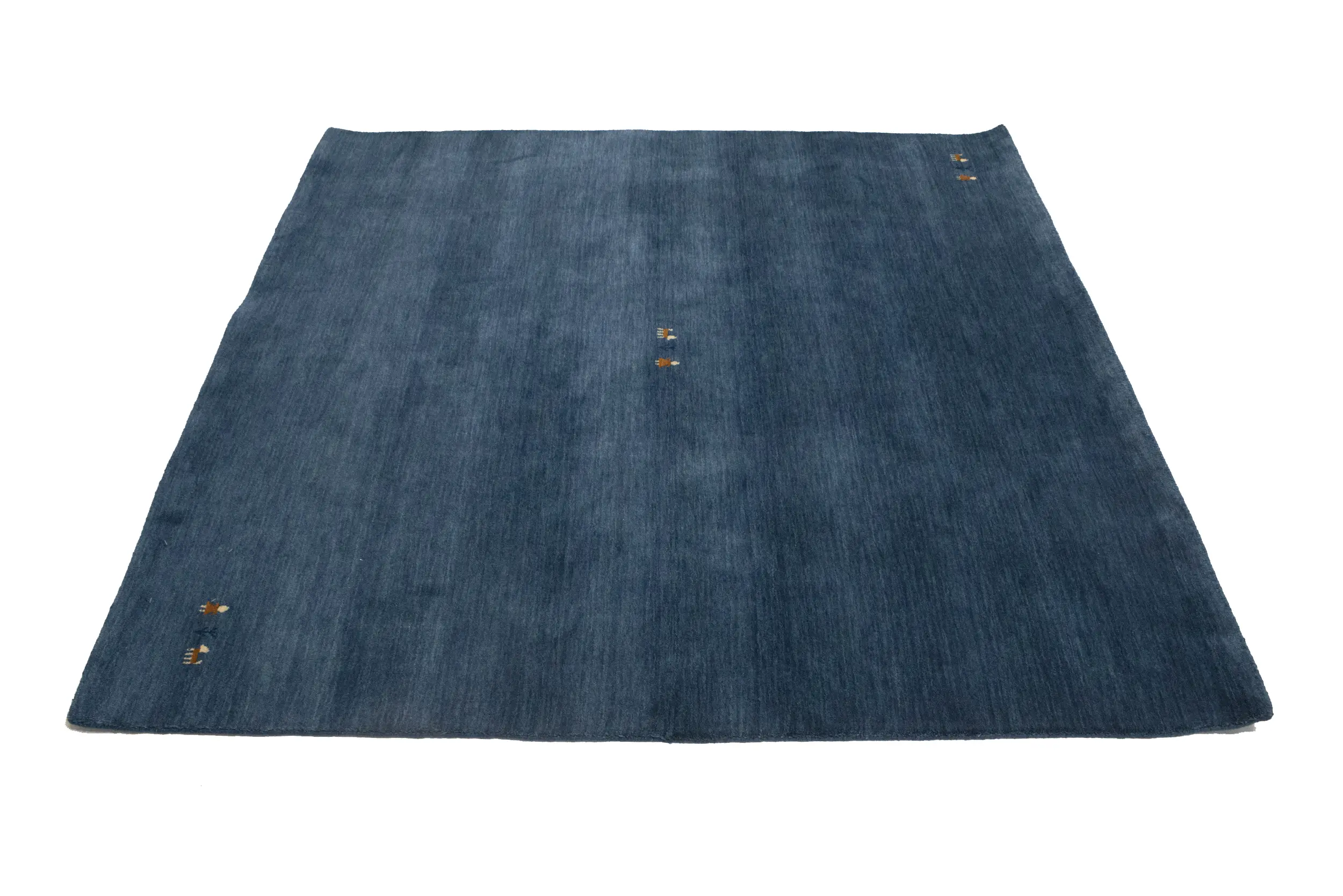 Magic Rugs Steel Blue Tribal 6X6 Gabbeh Modern Square Rug