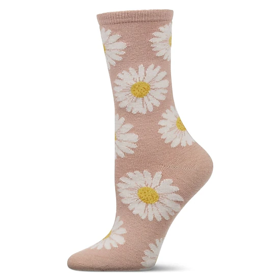MeMoi Women's Daisies Cashmere Crew Socks