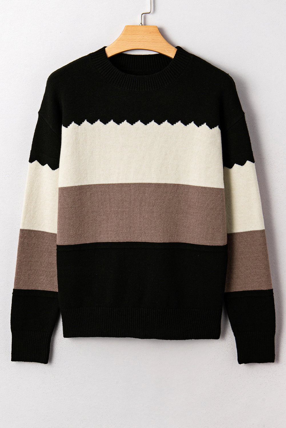 Threaded Pear Women's Harper Colorblock Drop Shoulder Sweater