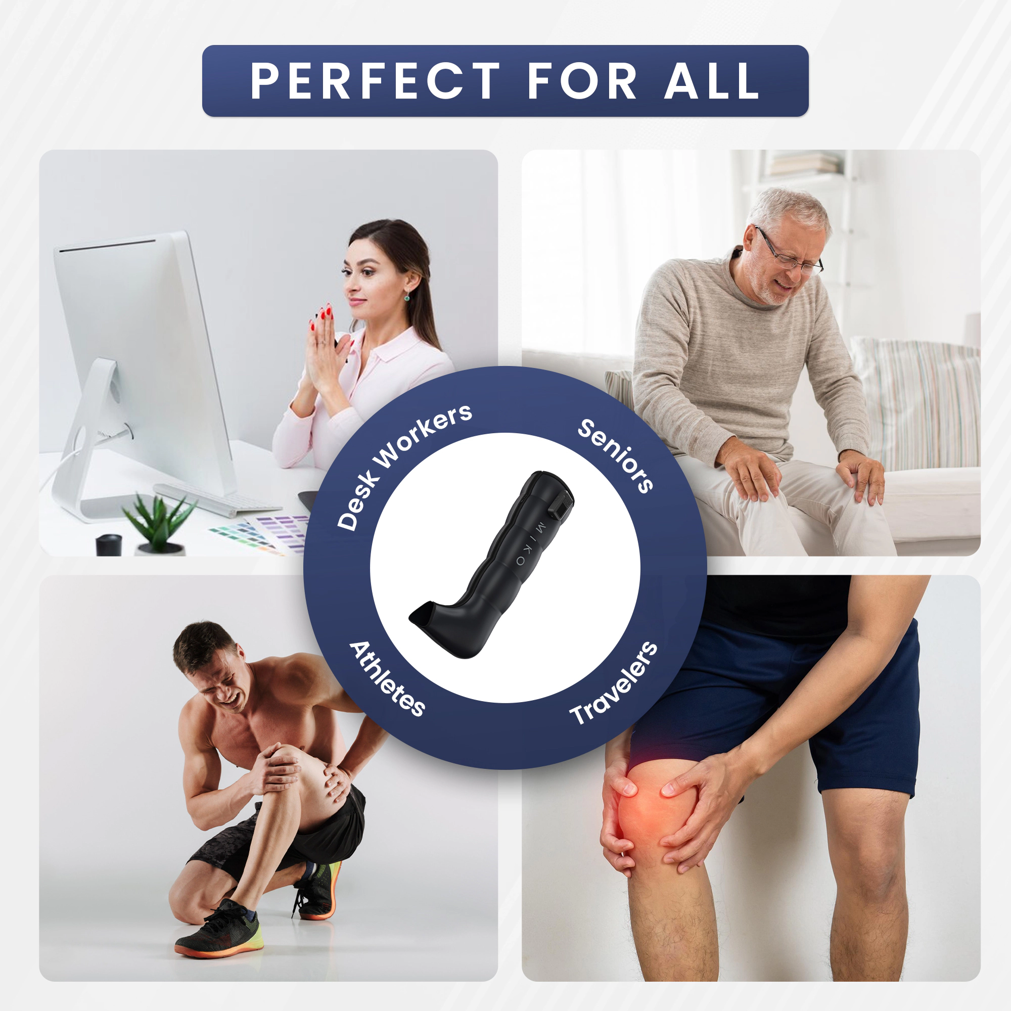 Miko Aero Compression Massager with Advanced Airbag Technology, 2-Pack