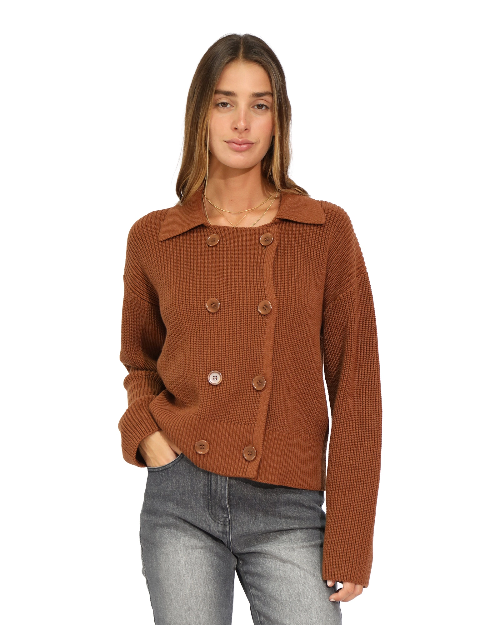 Belle & Bloom Make It With You Buttoned Cardi Jacket