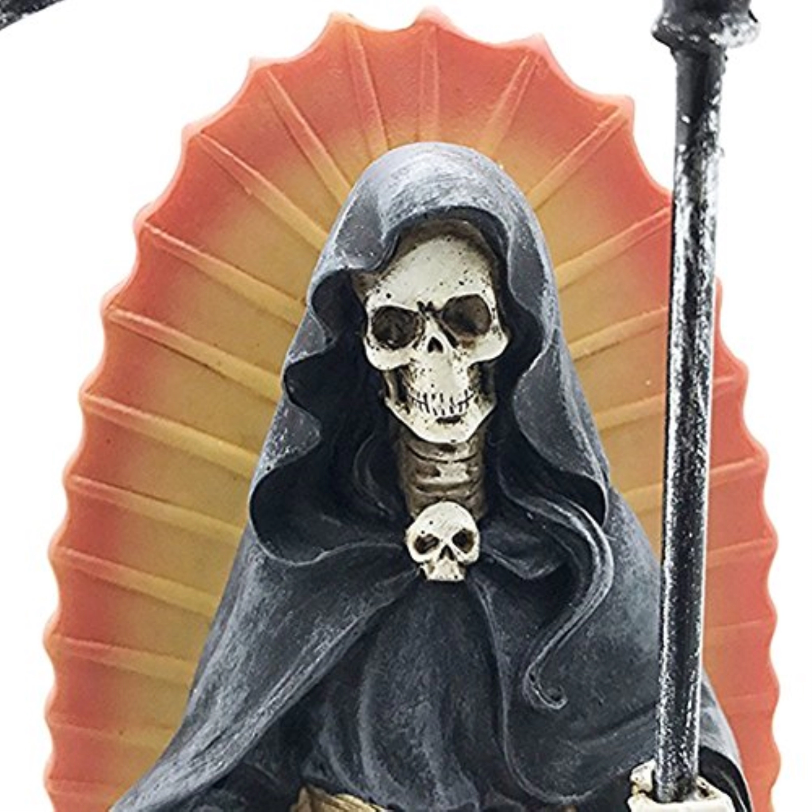 Pacific Giftware Santa Muerte Saint of Holy Death Standing Religious Statue 7.25 Inch Black Magic Protection Santisima Muerte