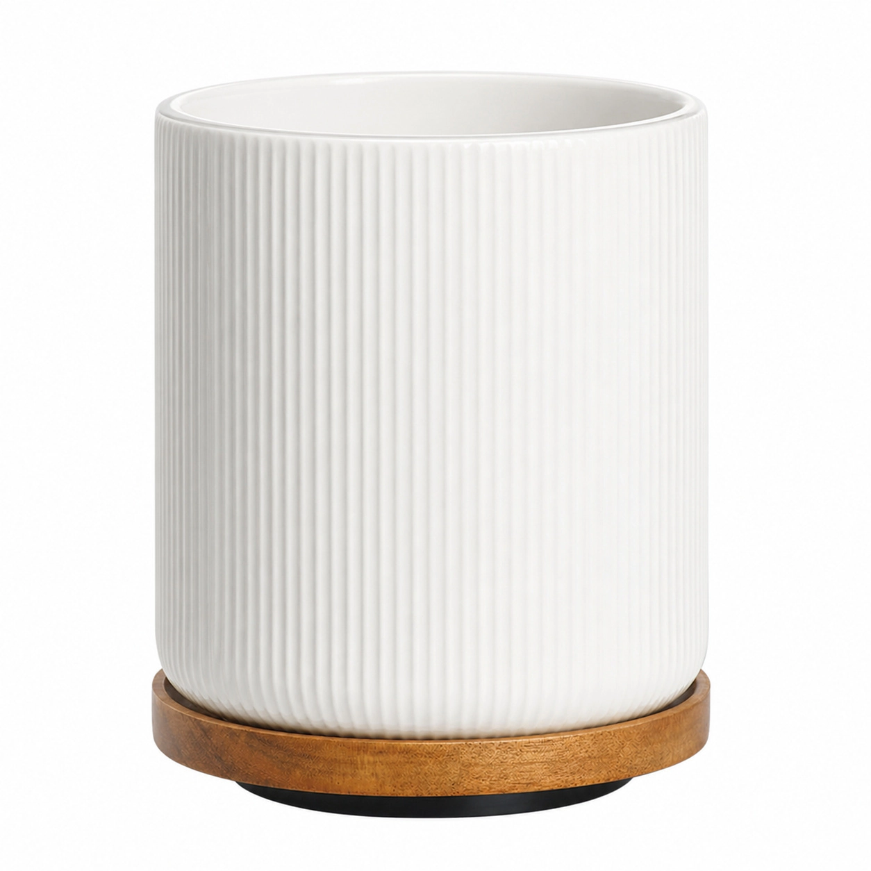 WZK Rotating Ceramic Farmhouse Kitchen Utensil Holder