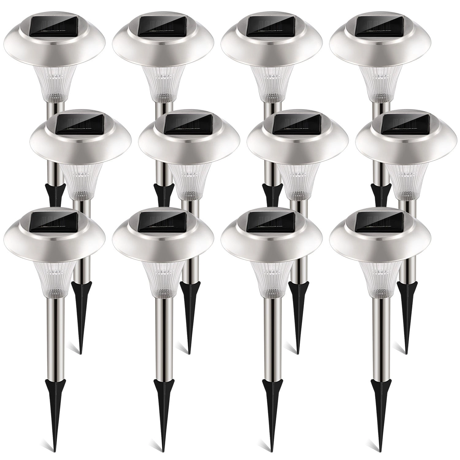 GBruno 12-Pack Color Changing Solar Garden Lights