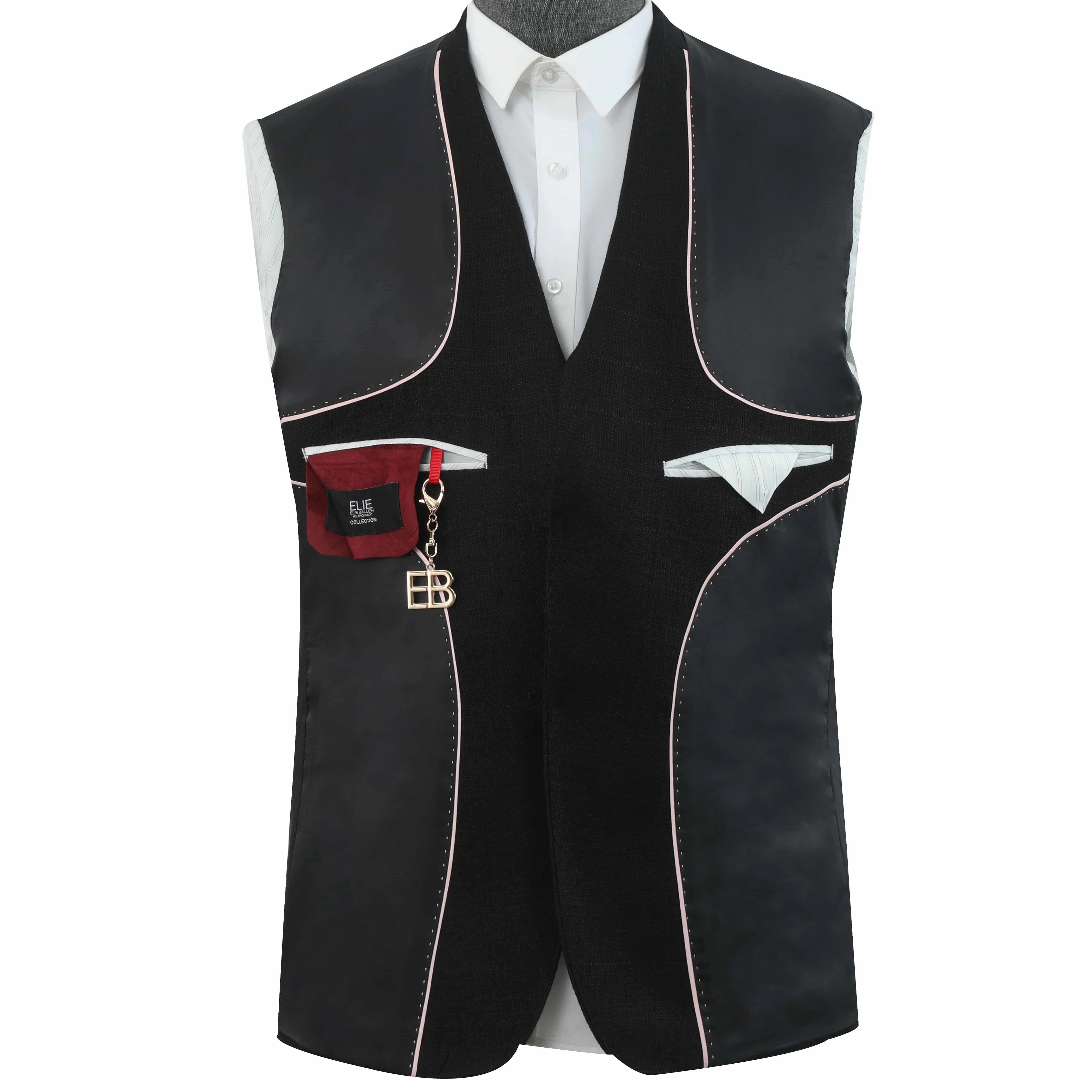 Elie Balleh Boys Slim Fit Mélange Jacket