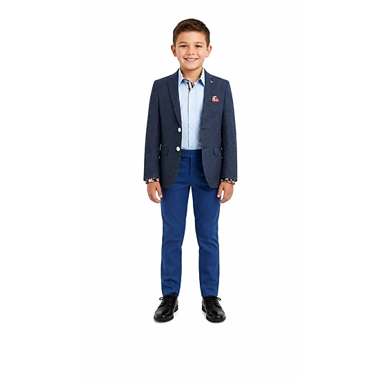 Elie Balleh Boys Slim Fit Clasic Mélange Jacket