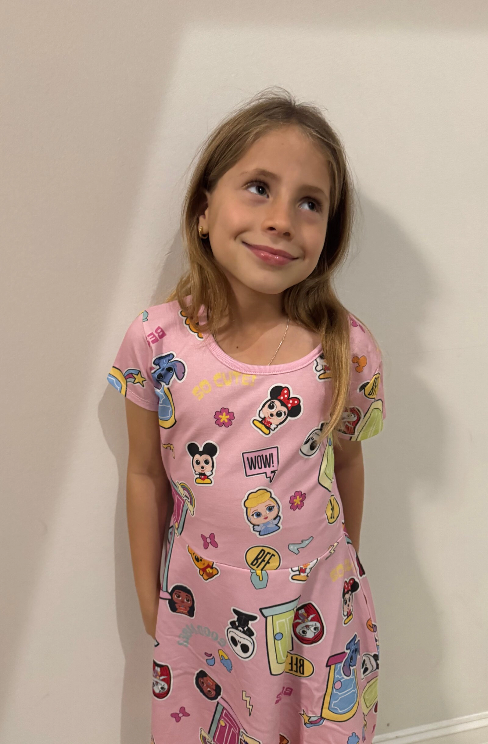 Disney Girls' Short Sleeve Skater Dress