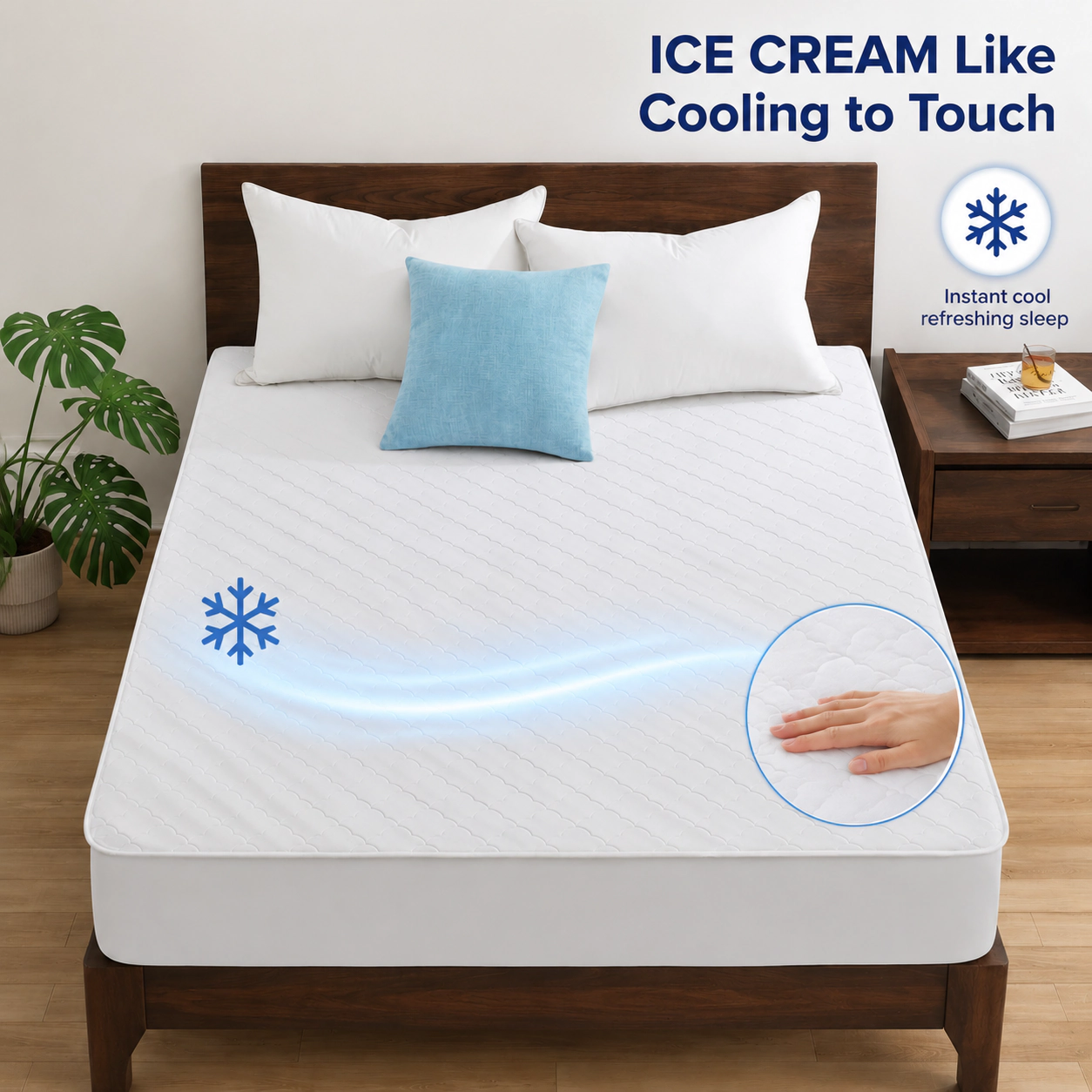PEACE NEST Ultra Soft Summer Cooling Mattress Pad Mattress Protector