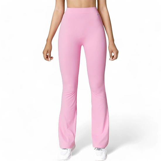 Anna-Kaci Women's High-Waist Flare Leg Pants with Stretch Fabric