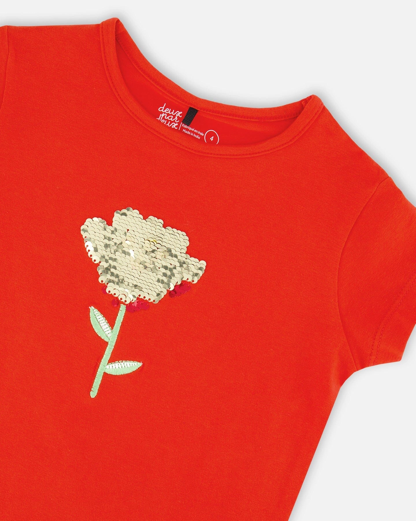 Deux par Girls Organic Cotton Jersey Reversible T-Shirt