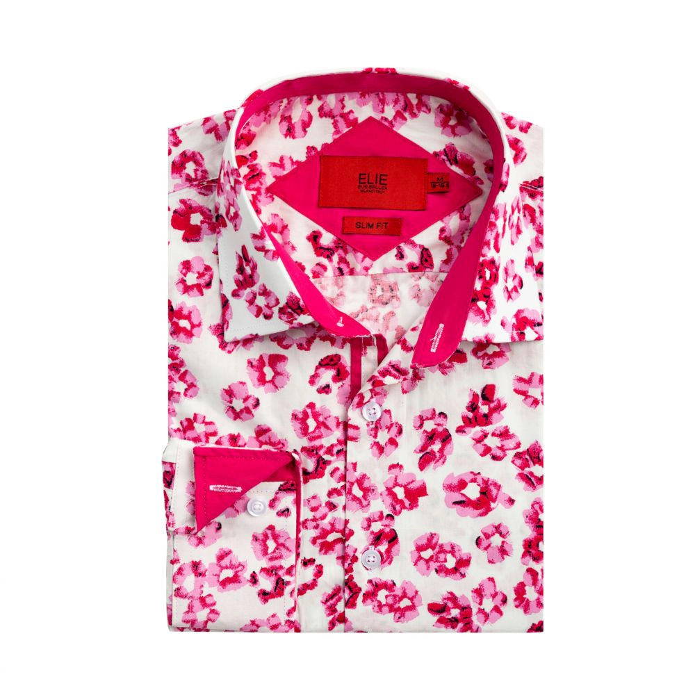 Elie Balleh Boys Slim Fit Floral Button-Down Shirt