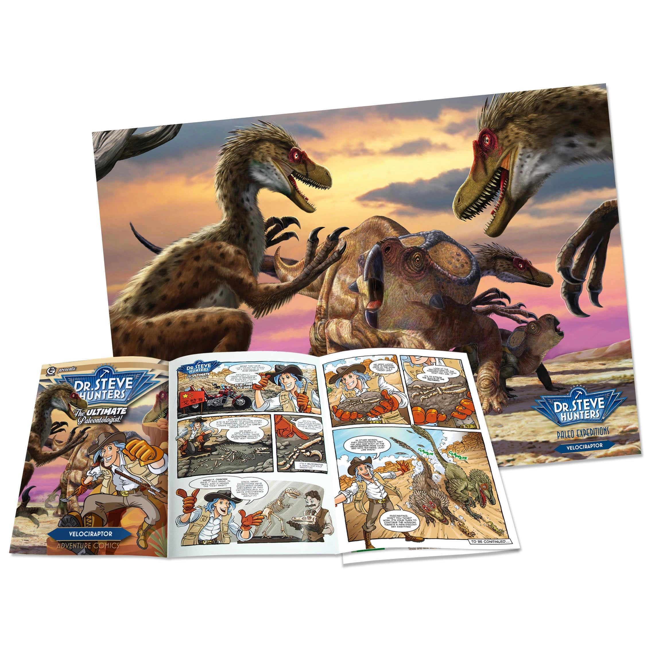 Geoworld - Paleo Expeditions - Velociraptor Kids Toy Set