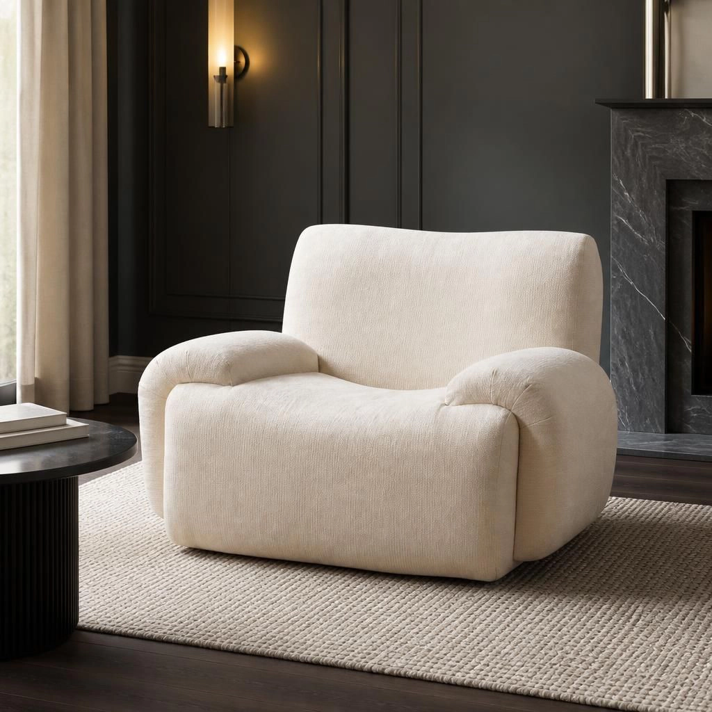 GOODSILO Soft Upholstered Accent Floor Seating Chair