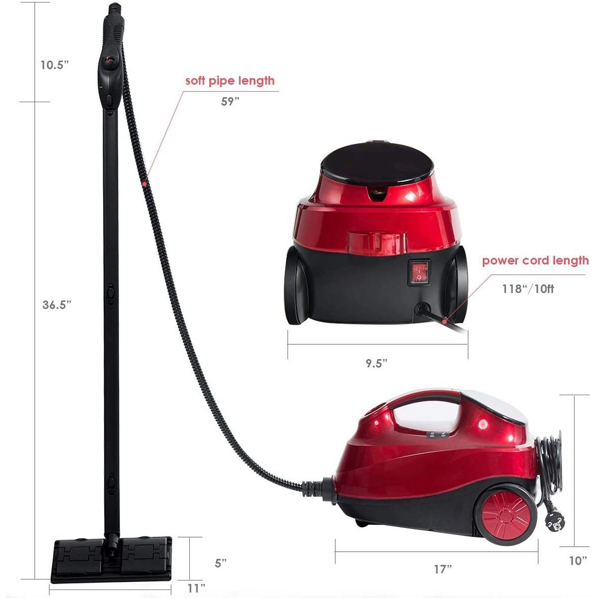 SlickBlue Portable Steam Cleaning Machine with Powerful Steam Output for Home & Car