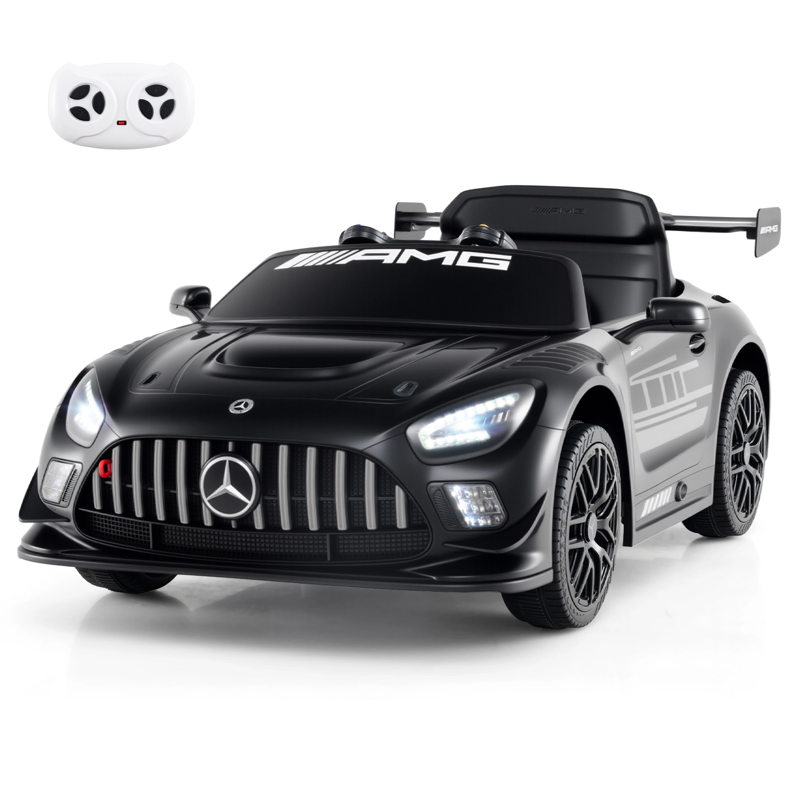 LJG 12V Kids Ride-on Car Mercedes-AMG GT3 Licensed with Adjustable Speed