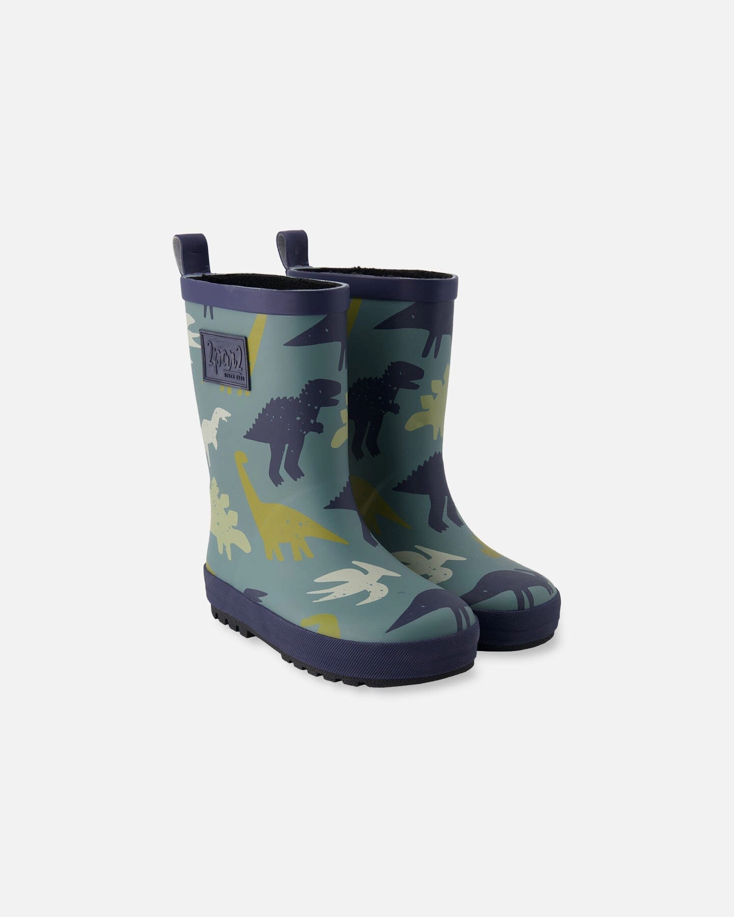 Deux par Boys Rain Boots Rubber Dinosaur Print