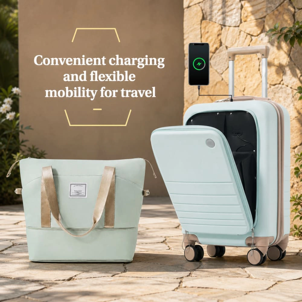 WOW PIONEER Lightweight Hard Case Luggage