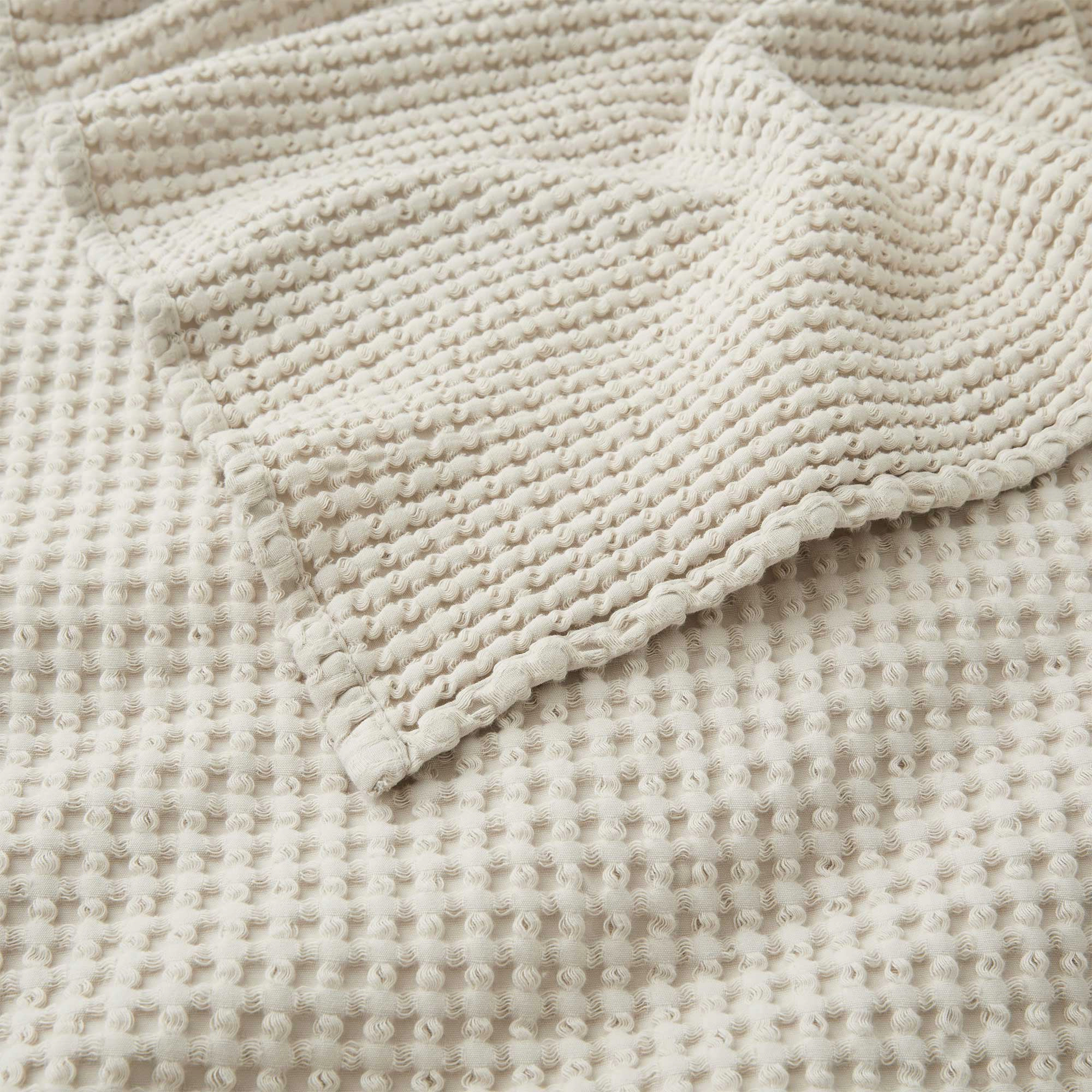 PEACENEST Cotton Waffle Blanket Soft Breathable Bed