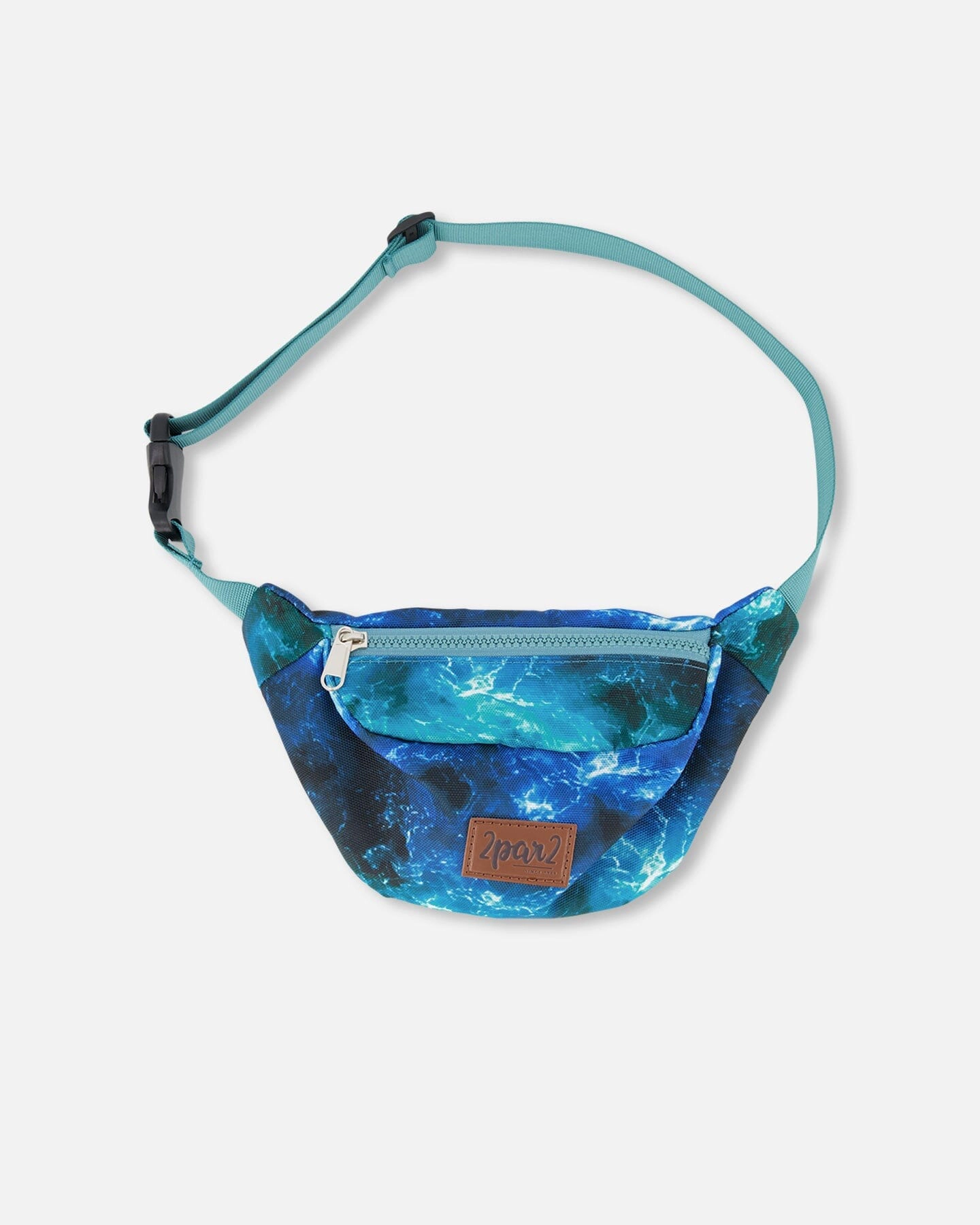 Deux par Deux Boys Fanny Pack Wave Print