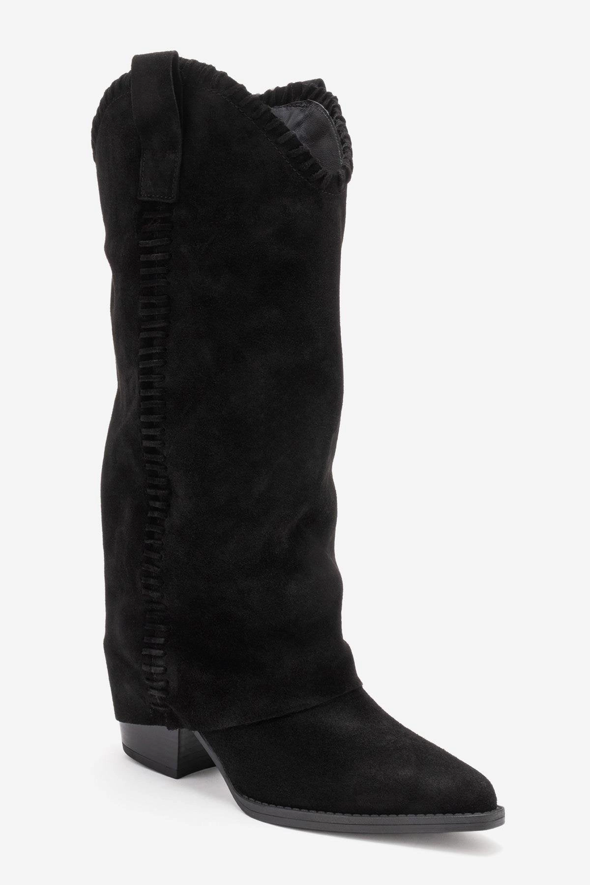 Forever & Always Womens Clementina Leather Western Boot