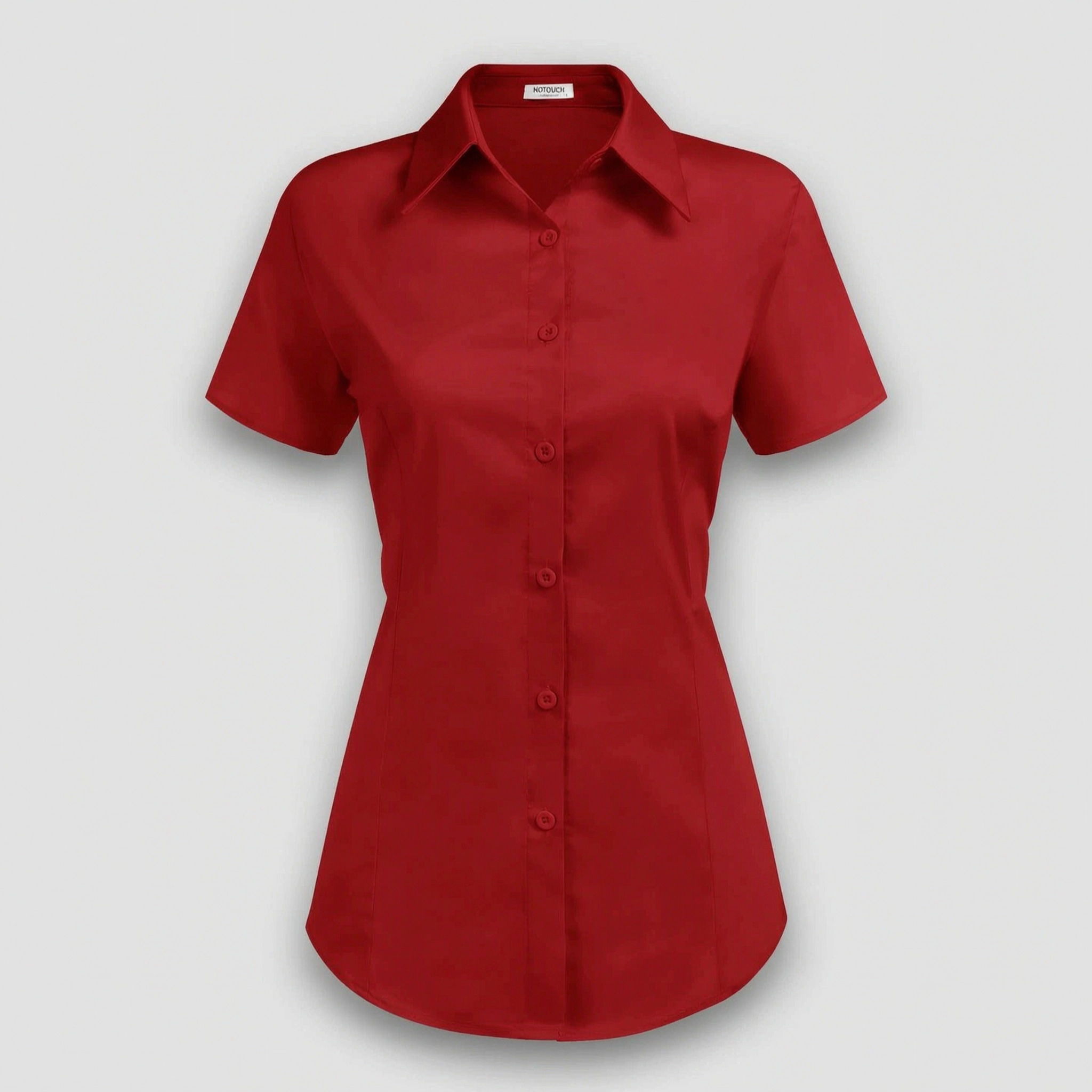 Zeagoo Womens Button Down Short Sleeve Slim Fit Button Up Stretchy Collared Shirt