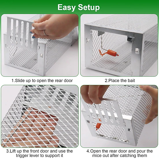 GBruno Automatic Continuous Mouse Trap Cage 11 Cm