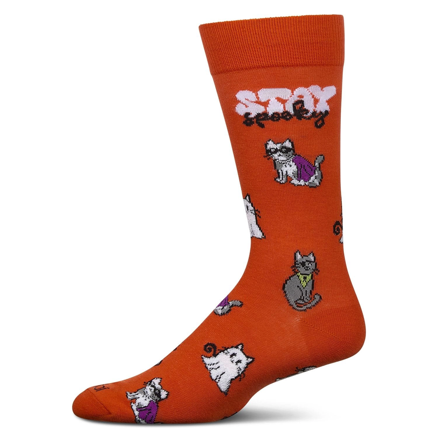 MeMoi Men's Stay Spooky Holiday Crew Socks