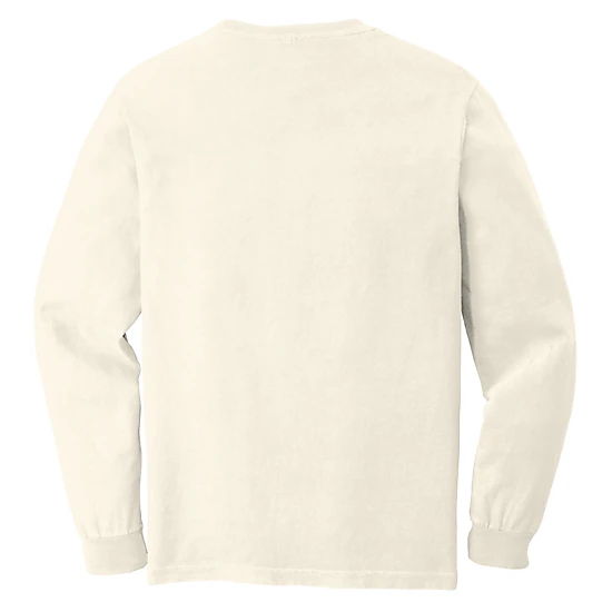 Simply Sage Market - Women's Garment Dyed Long Sleeve Graphic T-Shirt - Hello Fall Stick Figures