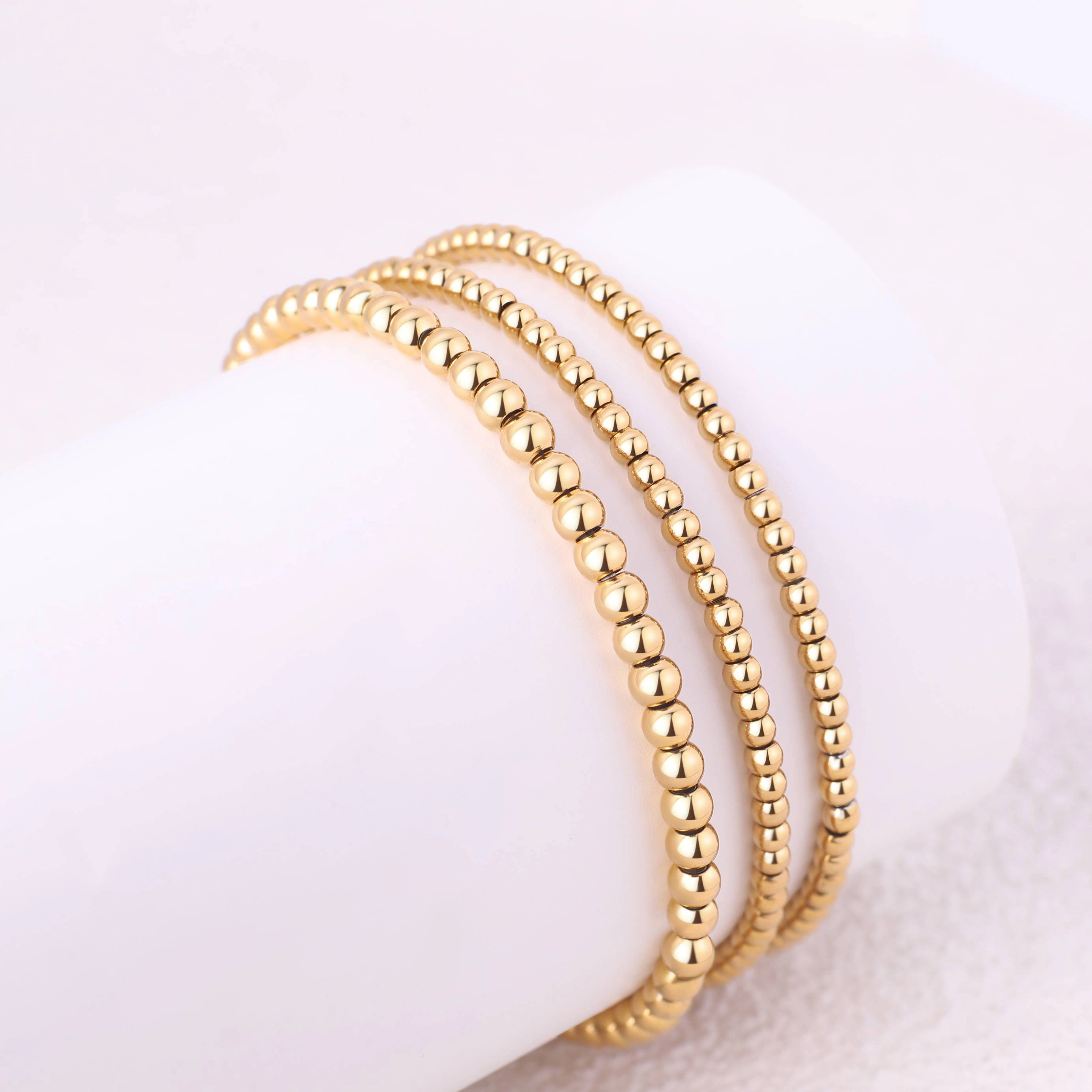 Mint & Lily Women's Beaded Bracelet Stacking Set