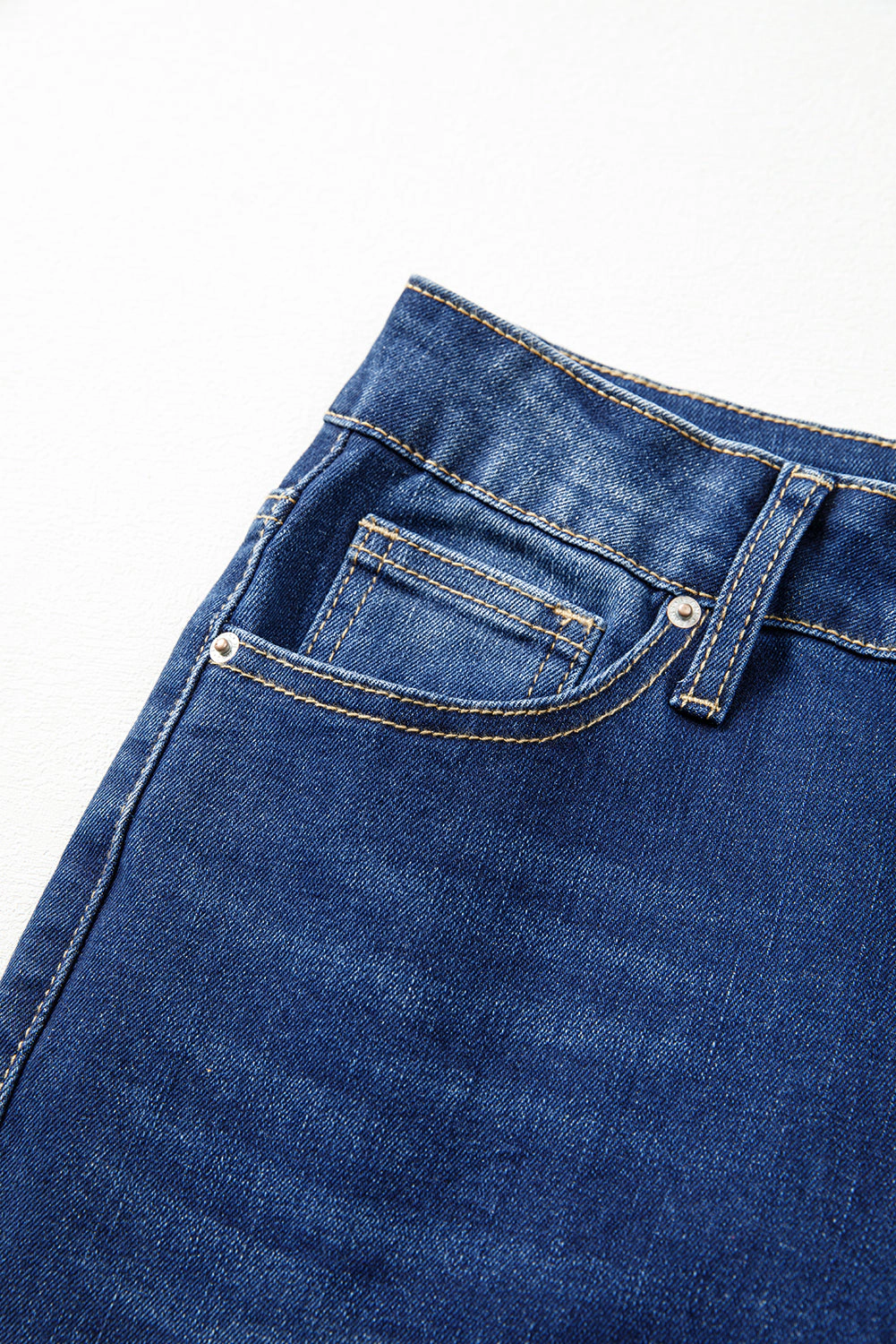 Threaded Pear Women's Samantha Western Stitch Patched Pocket Bootcut Jeans