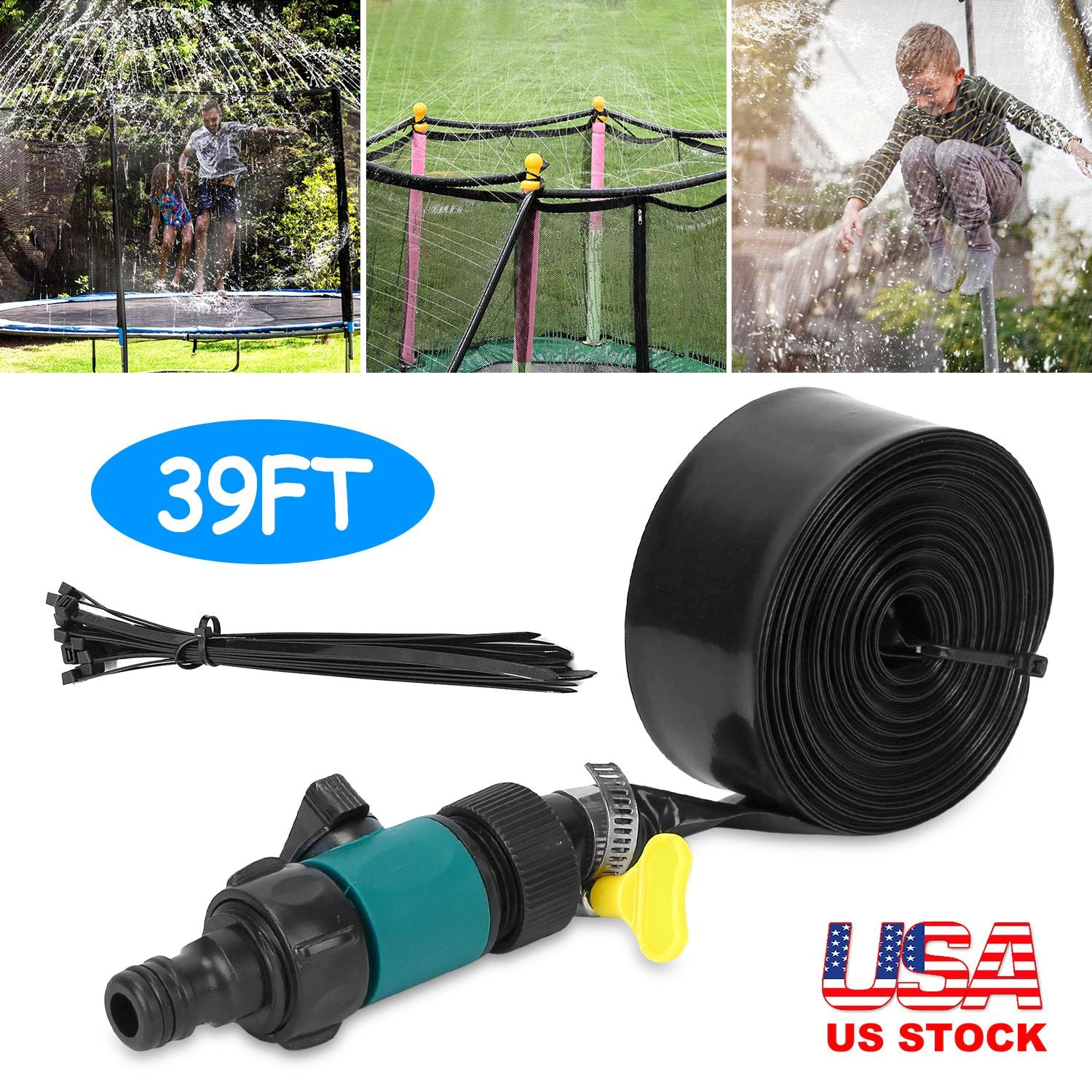 GBruno 39ft Trampoline Sprinkler For Kids