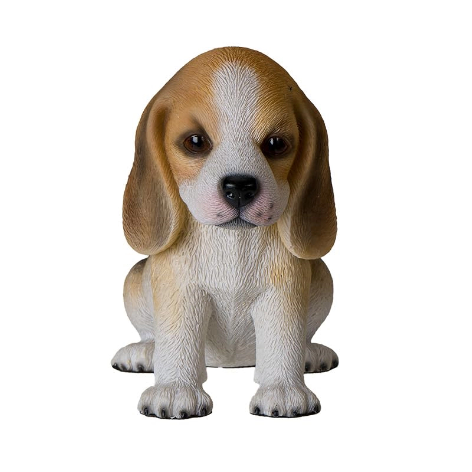 Pacific Giftware Adorable Sitting Beagle Figurine Realistic Lifelike Statue Decorative Puppy Dog Polyresin 5.75 inch