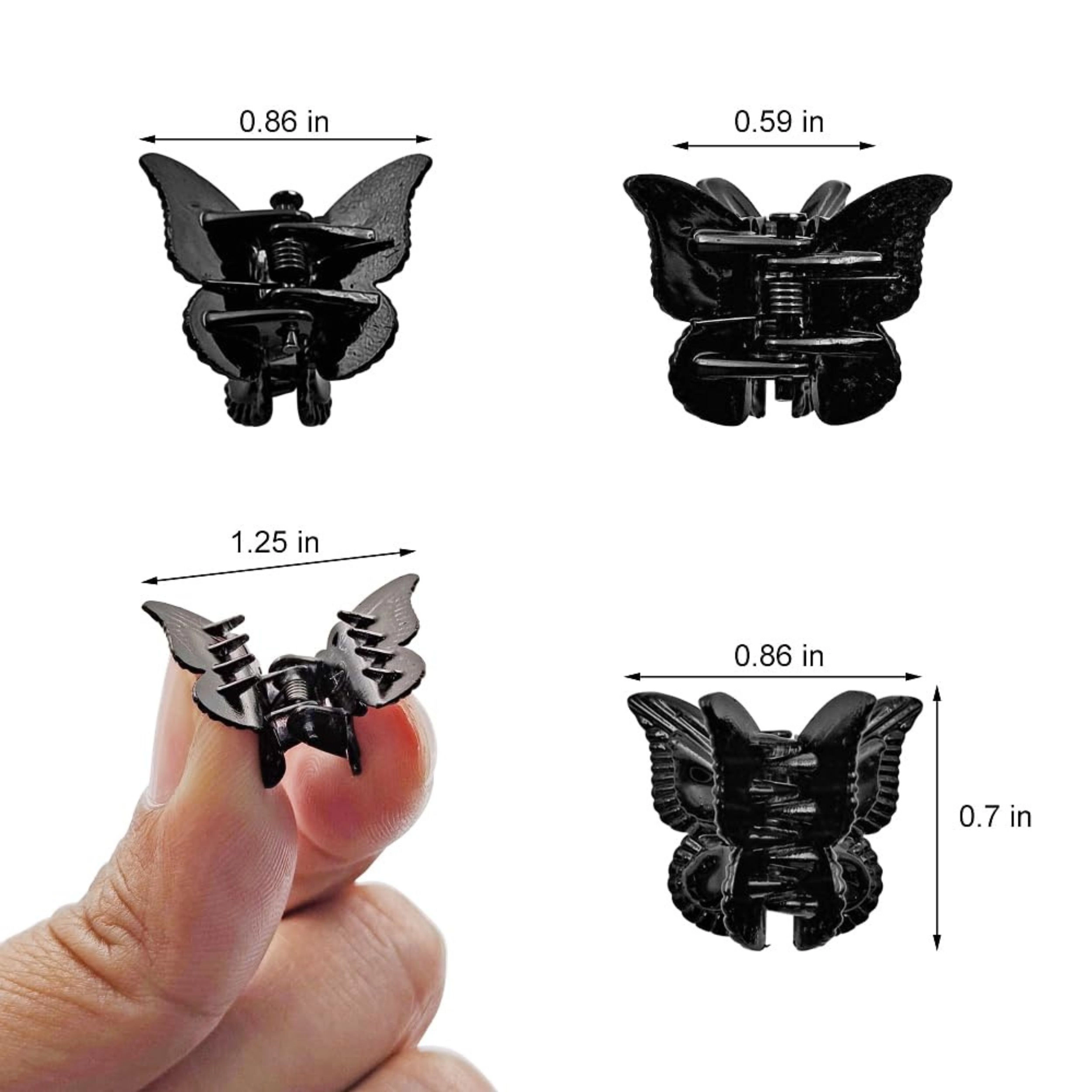 SS Design 50 Piece Mini Butterfly Hair Clips for Women and Girls