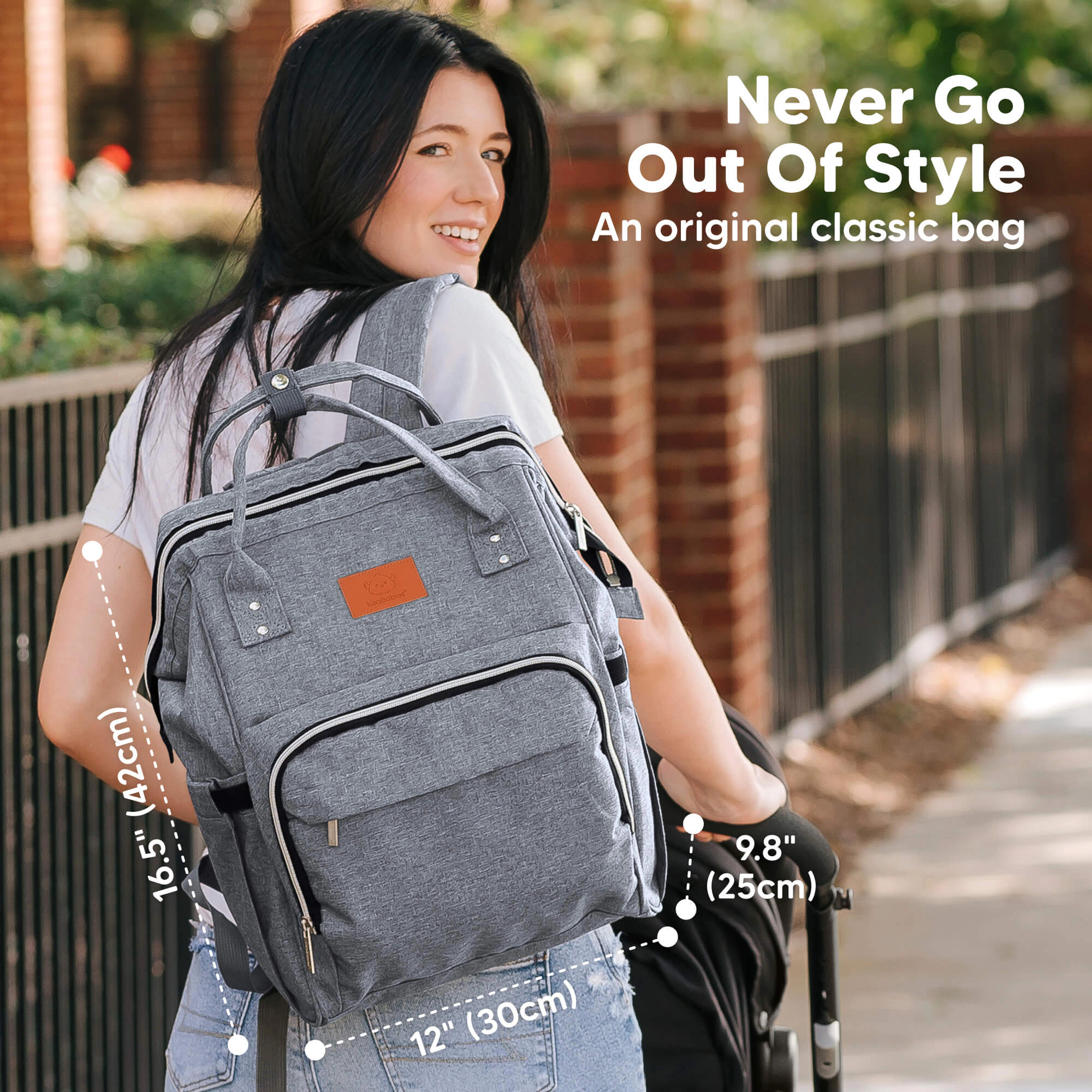 KeaBabies Original Diaper Bag