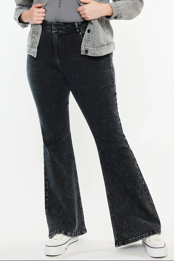 KanCan Women's Plus Ultra High Rise Flare Jeans Amirah