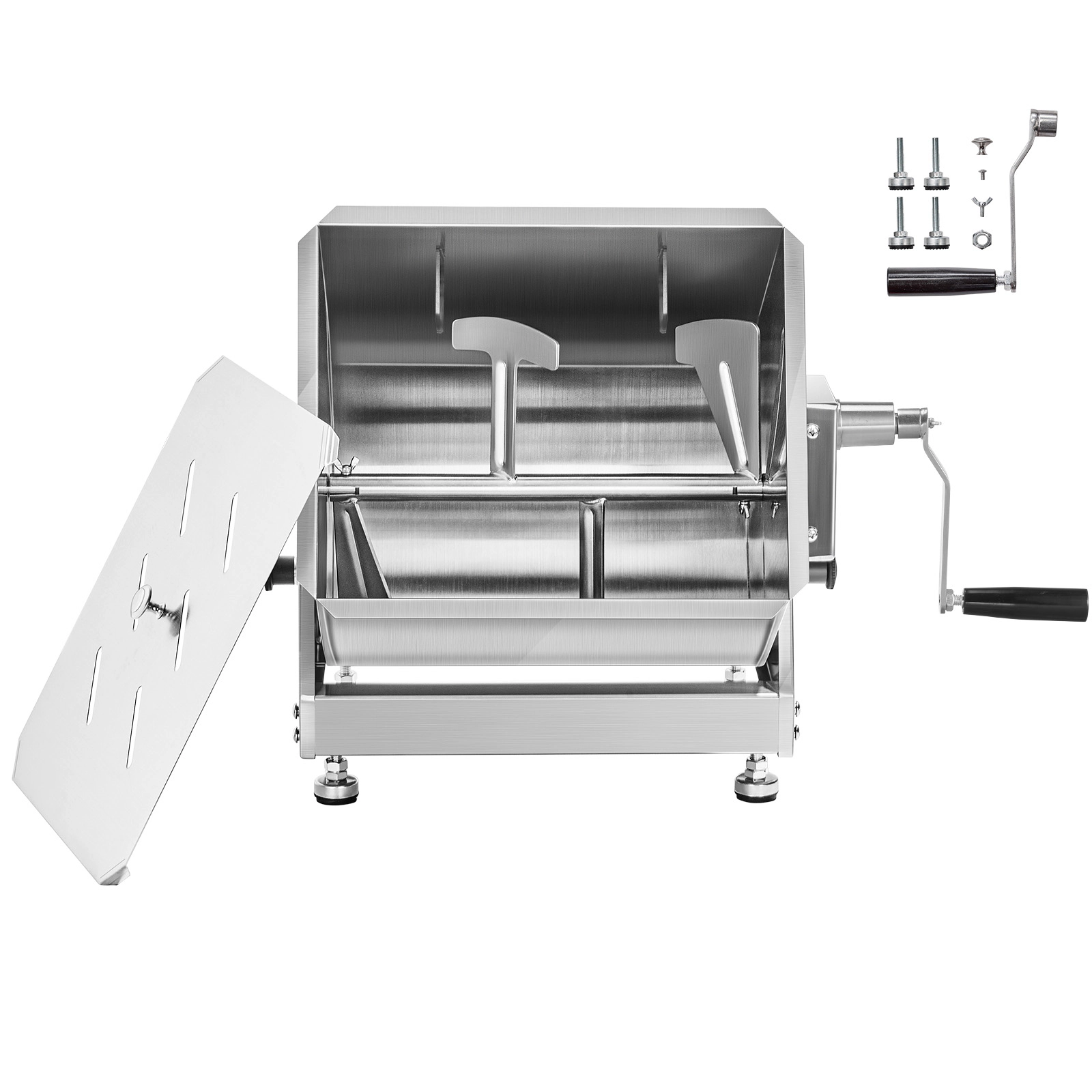 HONGGE Manual Meat Mixer Tilt Tank Meat Processing Equipment Max Meat Stainless Steel Meat Mixer Sausage Mixer Machine