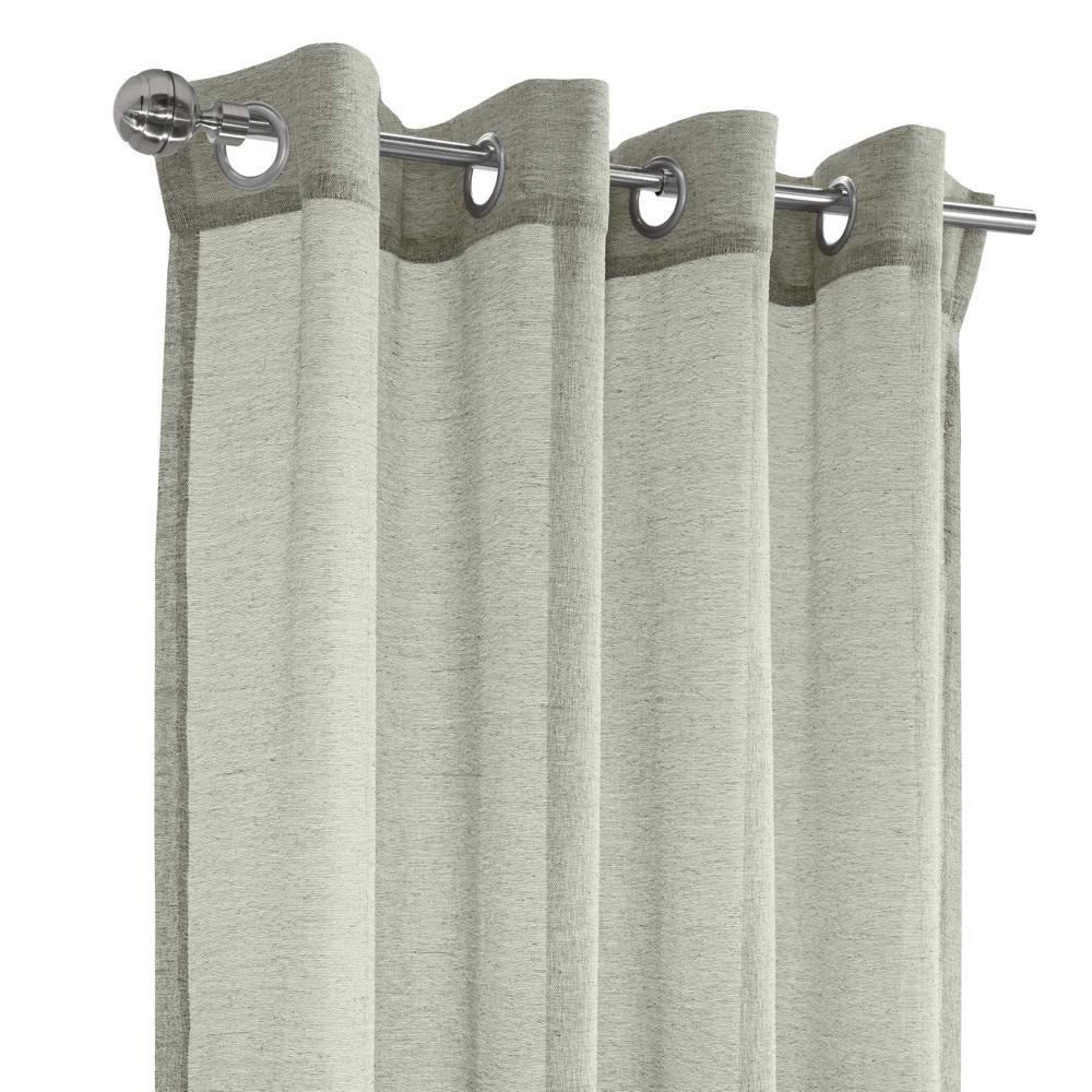 Commonwealth Belge Grommet Dressing Window Curtain Panel - 52x63", Stone