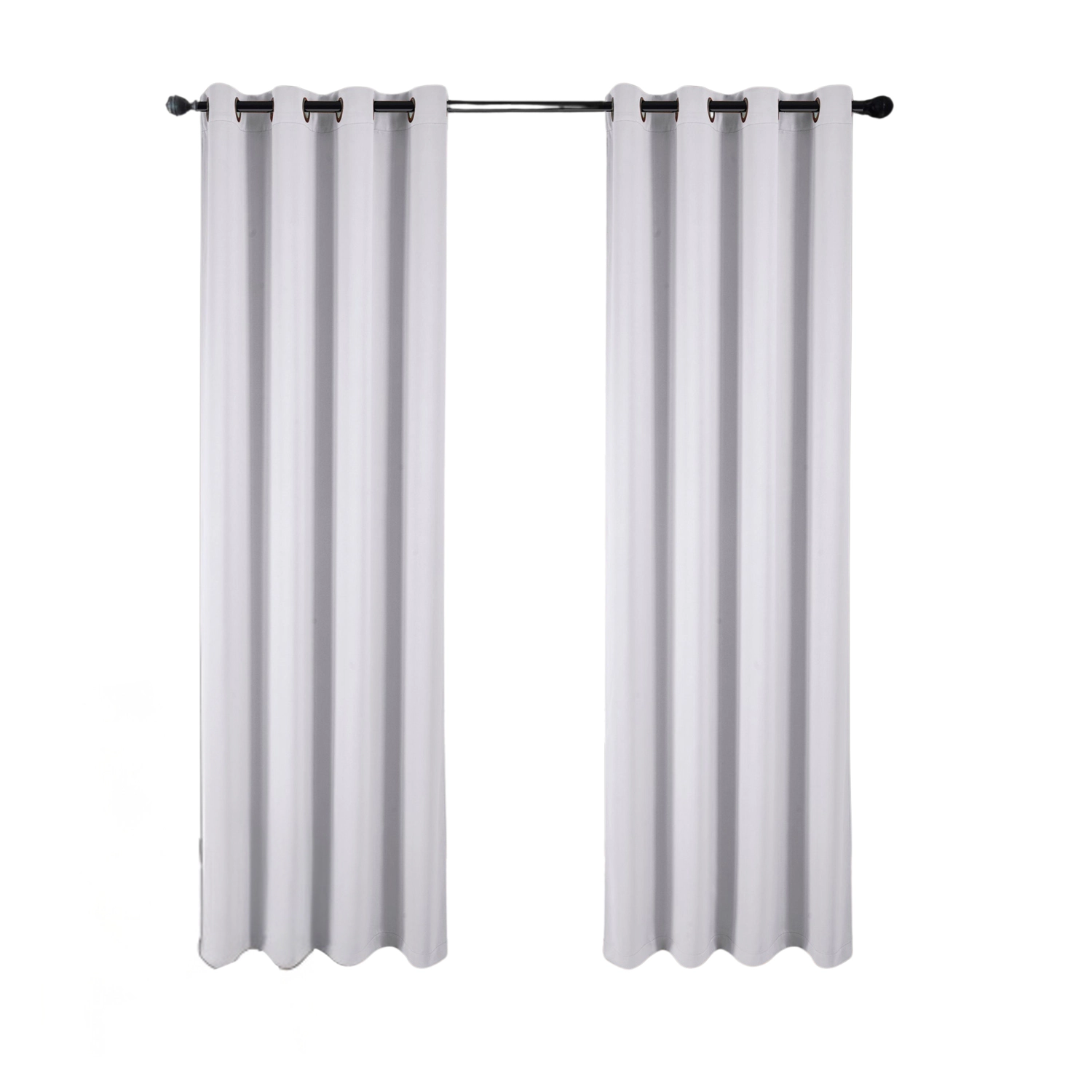 RT Designers Collection 100% Polyester 250 GSM Riley 100% Blackout Grommet Panel 54" x 45" White