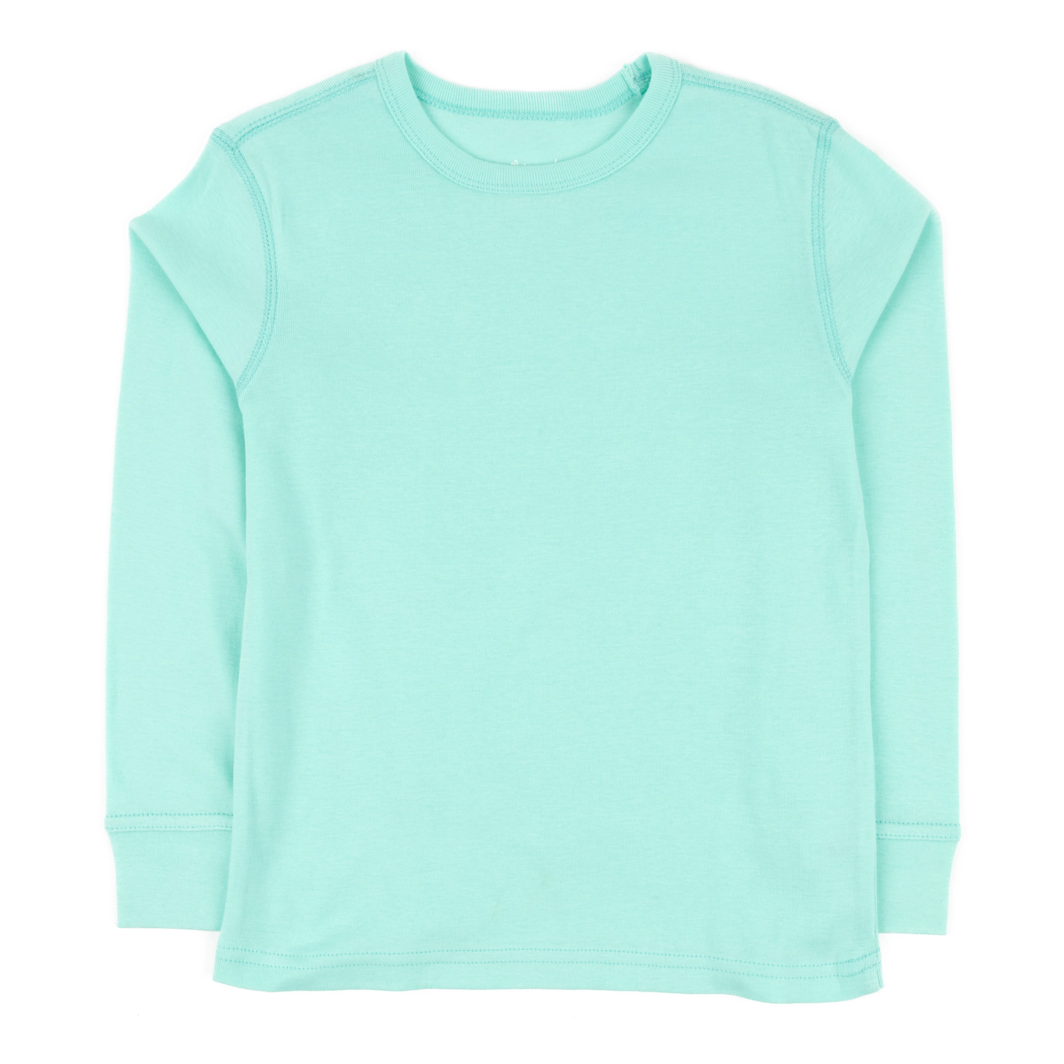Leveret Kids 100% Cotton Solid Color Long Sleeve T-Shirt