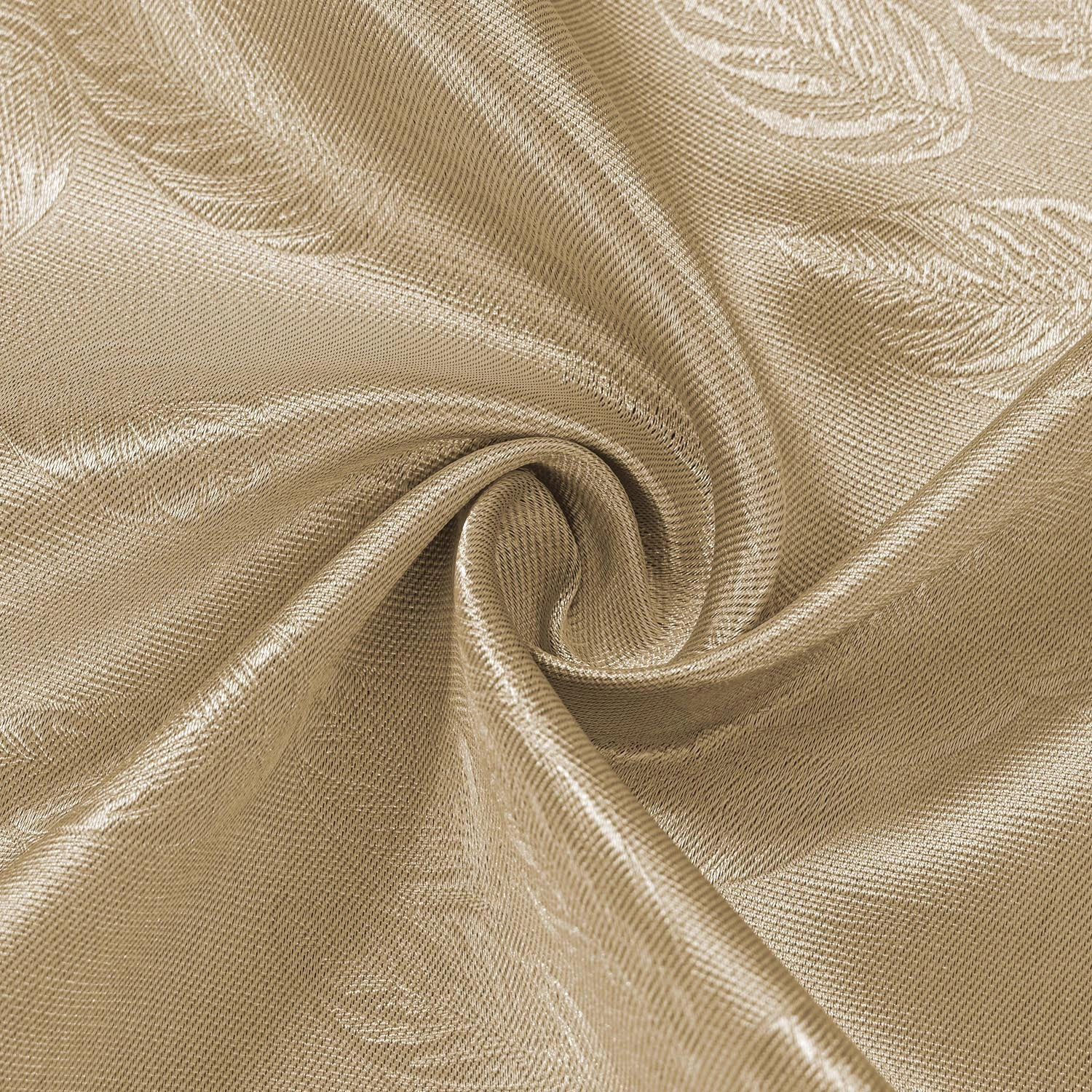 Olivia Gray 100% Polyester 200 GSM Arlo Embossed Blackout Grommet Curtain Panel 54" x 90" Gold