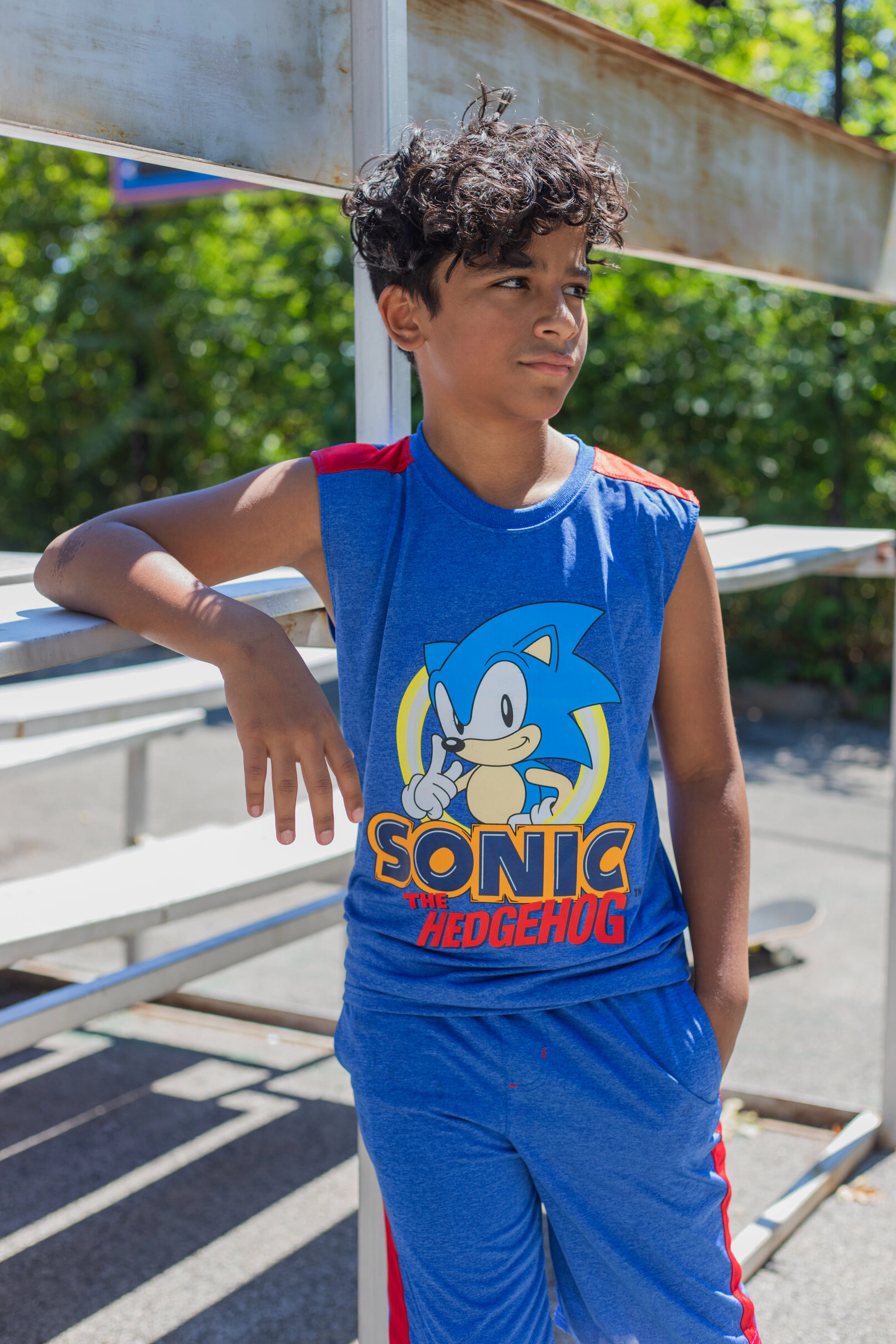 SEGA Sonic the Hedgehog Boys' Athletic T-Shirt Tank and Shorts Set