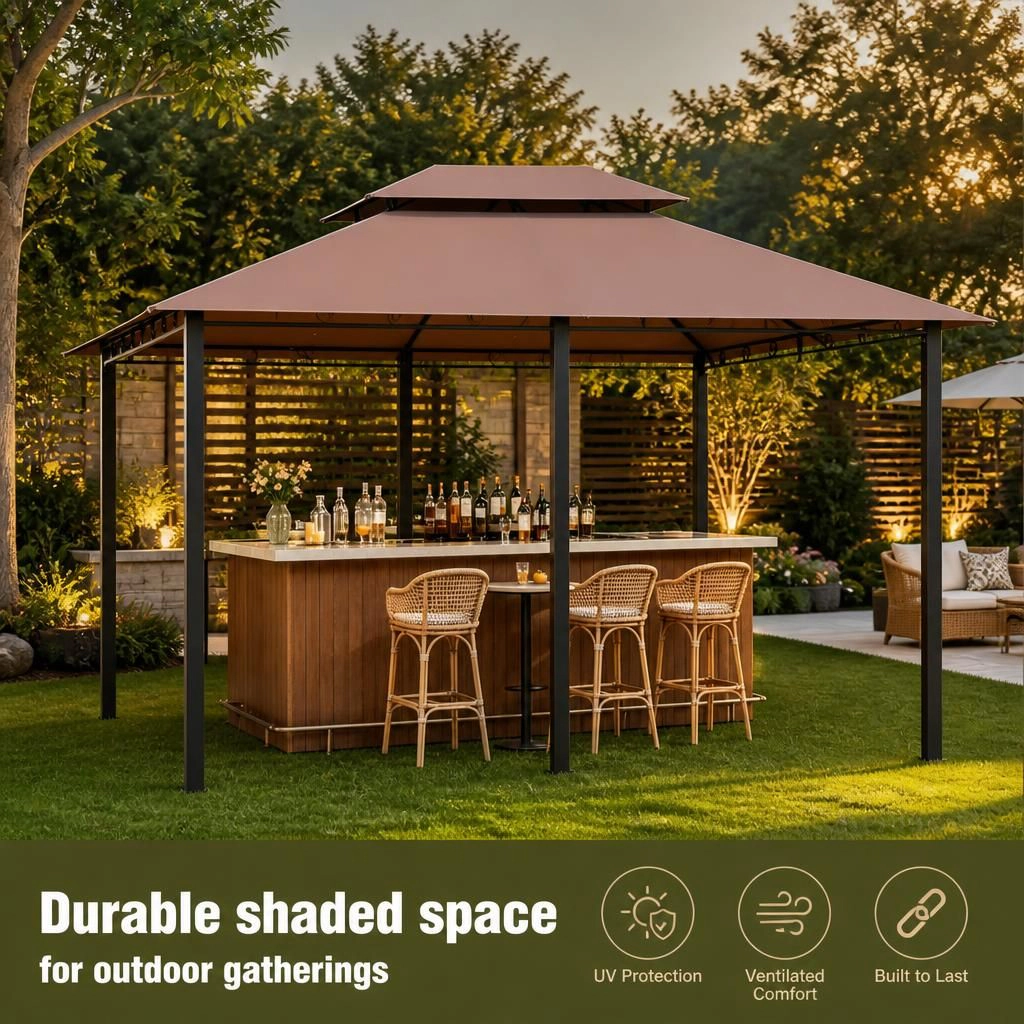 WOW PIONEER Large Outdoor Patio Gazebo